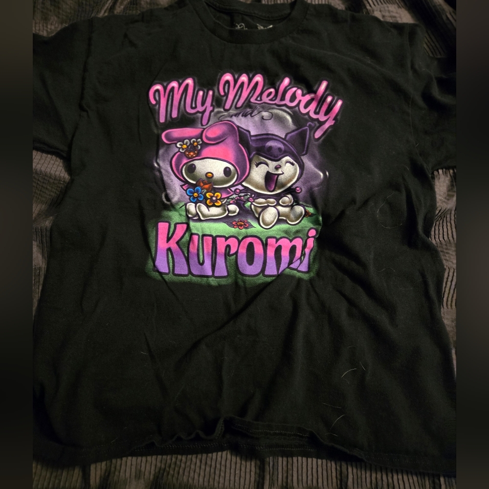 Sanrio My Melody Kuromi Black Tee
